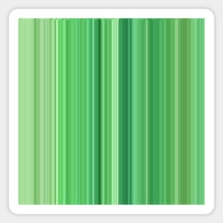 Shades of Green Stripes Sticker